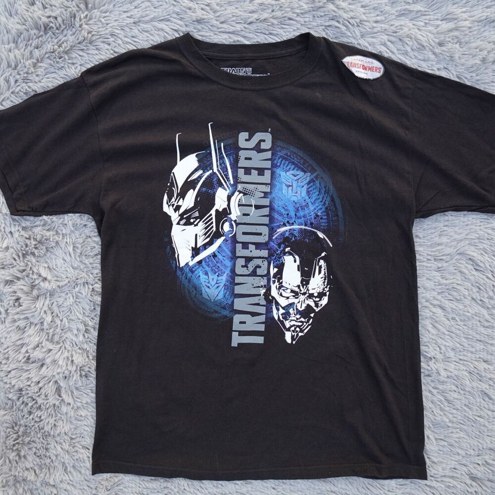 Transformers Movie Promo Shirt Adult Large Black Graphic 2014 Cinemark Exclusive